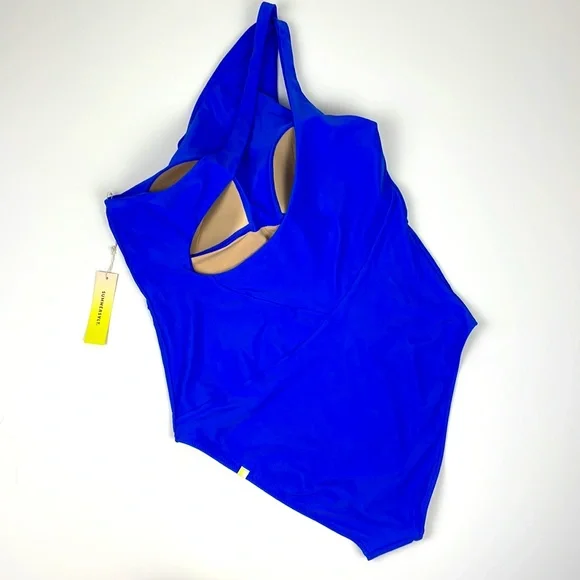 Summersalt One-Shoulder Blue One Piece - Picture 3 of 8